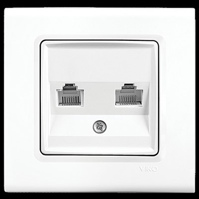 Розетка VIKO LINNERA S компьютерная+телефонная 91400035 арт.364-36095 - фото 55605