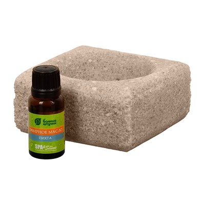 Ароманабор БАННЫЕ ШТУЧКИ для бани и сауны соляной испаритель 700 г, масло эфирное Пихта 15 мл 32481 - фото 55655