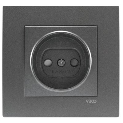 Розетка VIKO NOVELLA FUME с защитой 93000443 арт.367-36450 - фото 55741