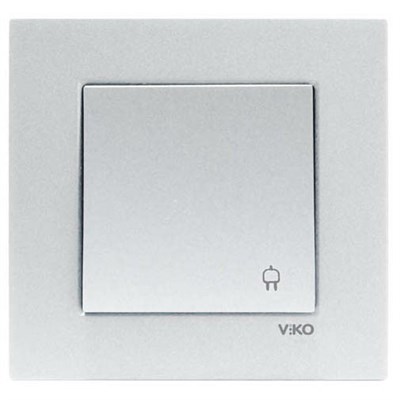 Розетка VIKO NOVELLA GUMUS с/з с защитной крышкой 93000012 арт.367-36750 - фото 55753