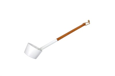 Ковш БАННЫЕ ШТУЧКИ из алюминия 0,2л, L-47см, белый 41289 - фото 55858