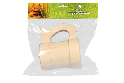 Кружка точеная 0,5л Банные штучки 30039 - фото 55870