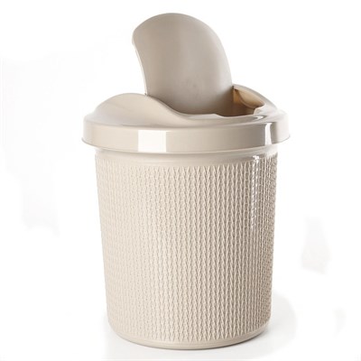 Контейнер Ajur/Soul для мусора 12л Айвори арт.SV4065АЙВ-8 - фото 56146