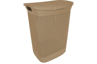Корзина для белья AJUR 50л кофейный BQ4101КФ-2 - фото 56151