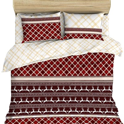 Комплект постельного белья ВАСИЛИСА '20 евро 200*216 бязь наб 70*70 9394/1 Шотландия - фото 56354