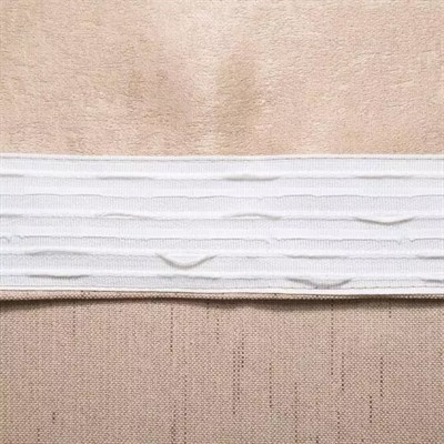 Штора портьерная Blackout Derby 031 DRP Т 140*270см песочно-бежевая п/э 100% 4887090 - фото 56454