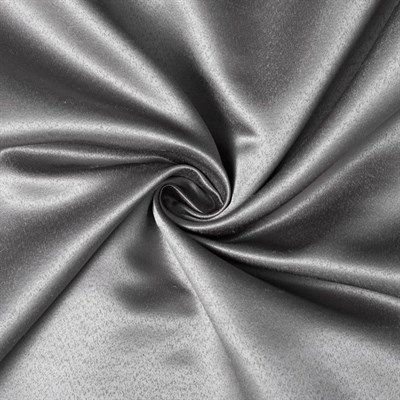 Штора портьерная Этель 130*280см Дамаск PEWTER SOLID п/э 100% 2846298 - фото 56495