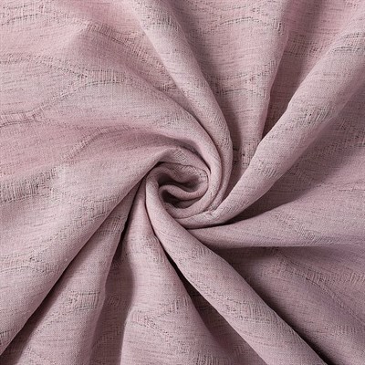 Штора портьерная Этель 135*270см Плавные ромбы! розовый п/э 100% 2594388 - фото 56520