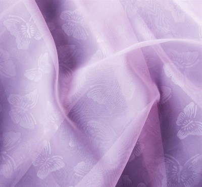 Штора-вуаль с тиснением МИКС 140*260см, сирень, пэ 100% 3865423 - фото 56537