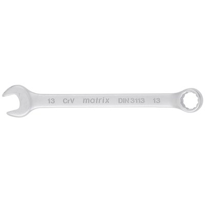 Ключ MATRIX комбинированный 13мм, Cr-V матовый хром 15109 - фото 56706