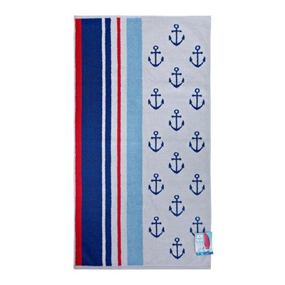 Полотенце махровое ВАСИЛИСА гл/кр Лето Море 50x90 По морям - фото 57327