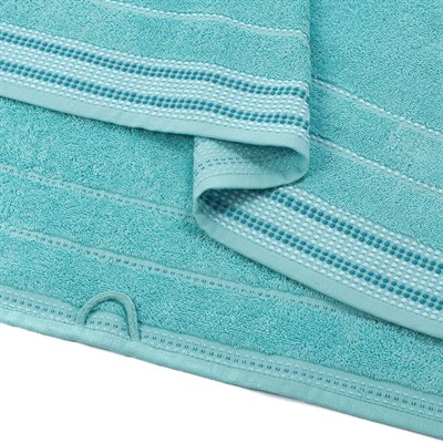 Полотенце махровое ВАСИЛИСА гл/кр Санта-Барбара 50*90 бирюза Aqua Splash - фото 57333