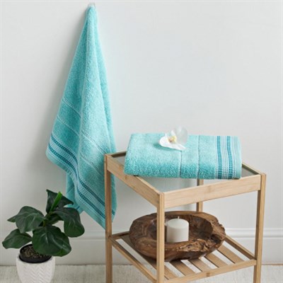 Полотенце махровое ВАСИЛИСА гл/кр Санта-Барбара 50*90 бирюза Aqua Splash - фото 57335