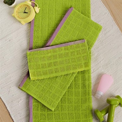 Полотенце махровое ВАСИЛИСА гл/кр Энерджи 30*60 лайм tender shoots - фото 57397