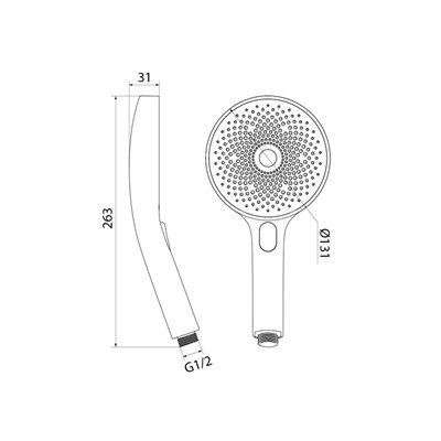 Лейка IDDIS для душа SpaHome черная SPA3F0Bi18 - фото 57643