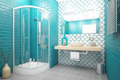 Душевая кабина МЕТАКАМ Классик 1/4 круга 900*900*1910 стекло прозрачное - фото 57704