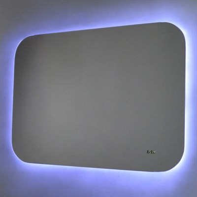 Зеркало LED ШАМПАНЬ-4 часы, выключатель-датчик на движение 800х550 - фото 57746