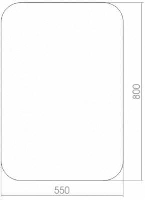 Зеркало Эконом Выбор 550х800 - фото 57765