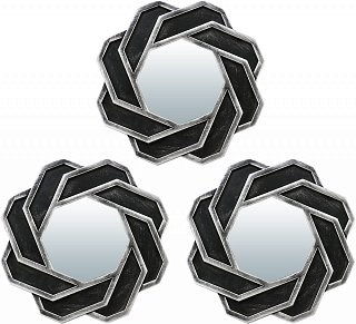 Комплект декоративных зеркал QWERTY Тулон ( 3шт)серебро 25 см D-12 см 74046 - фото 57785