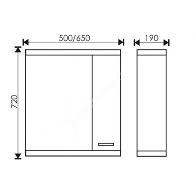Зеркало для ванной комнаты ШИМО 50 - фото 57837