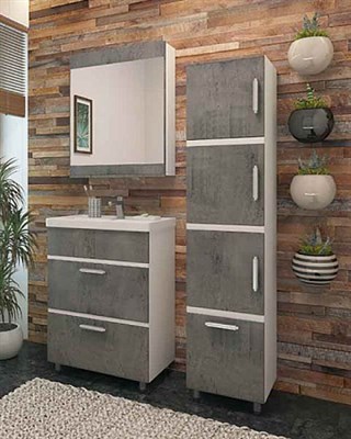 Тумба для ванной комнаты OLIVER 60 кора дуба - фото 57844