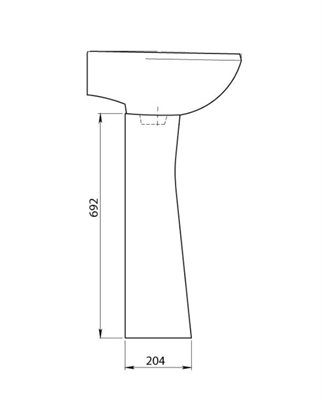 Пьедестал Santeri Соната белый - фото 57954