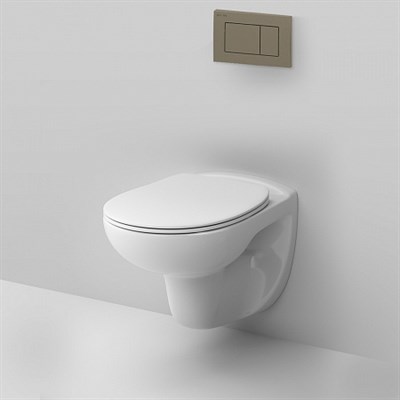 Комплект AM.PM: инстал. с клав. глянц.хром с подвесн.безоб. унитазом Sense с сид-ем м/лифт IS3741700 - фото 58311