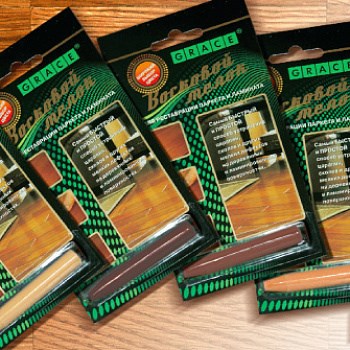 Восковый мелок для ремонта сколов на ламинате и паркете цвет ОЛЬХА - фото 58440