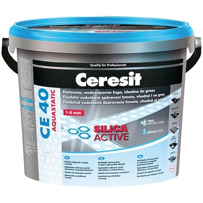 Затирка CERESIT CE40 2кг Silica Active Серебристо-серый - фото 58503