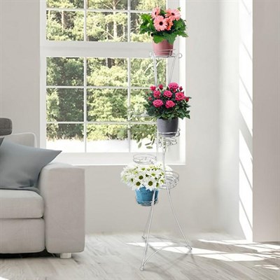 Подставка для цветов СТЕЛЛА 9, белая ПДЦ 91Б - фото 58598