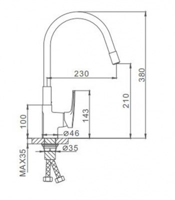 Смеситель FRAP для кухни F4453-04 - фото 58993