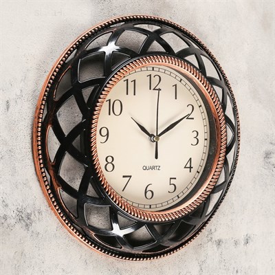 Часы настенные Интерьер Перекрёсток чёрные d=30см 3018345 - фото 59080