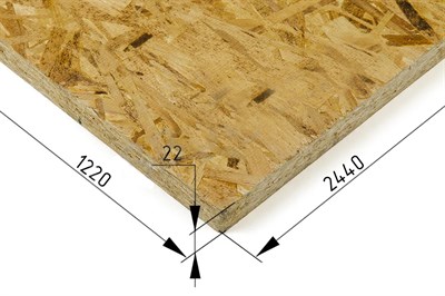 Плита OSB 2440*1220*22мм - фото 59138