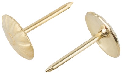 Гвозди FIT мебельные латунированные 10,5мм, головка цветок 31112-2 - фото 59169