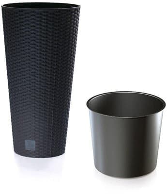 Горшок цветочный MATUBA SLIM антрацит DPMT400-S433 - фото 5924