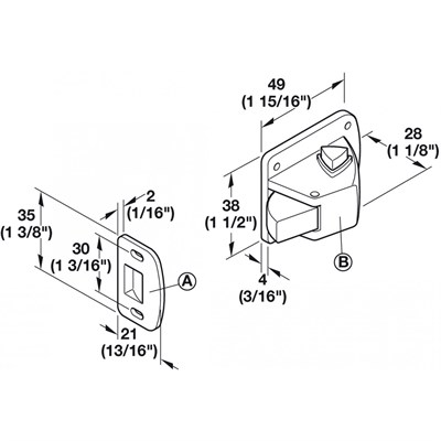 Замок магнитный HAFELE Whatlock для дверей толщиной 16-25мм 245.41.792 - фото 59297