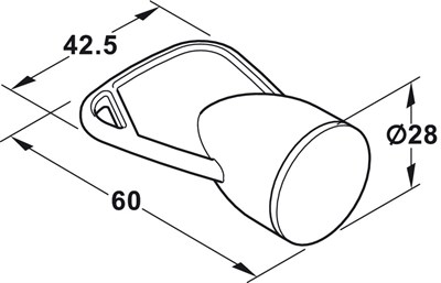 Ключ магнитный HAFELE Whatlock для толщины двери 16–25мм 245.41.798 - фото 59308