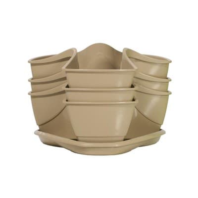 Горшок цветочный COUBI кофе с молоком 29,5см DKN3003-7502U - фото 5945
