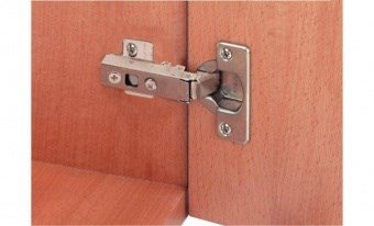 Петля HAFELE с доводчиком Metalla D SM N 110* внешняя, черная, в комплекте с планкой и заглушками - фото 59599