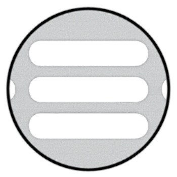 Решетка вентиляционная HAFELE алюминий, цвет серебро 500*60мм 575.20.914 - фото 59619