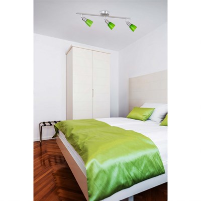 Спот DE CITY Мона хром/зеленый 3*40W Е14 220V 504021403 - фото 59921