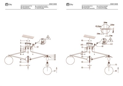 Люстра DE CITY Оливия 8*40W E27 220V 306013608 - фото 60080