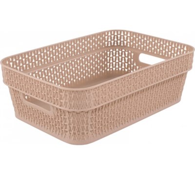 Корзина AJUR прямоугольная 3л кофейный BQ4110КФ-16 - фото 60485