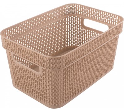 Корзина AJUR прямоугольная 5л кофейный BQ4112КФ-12 - фото 60489