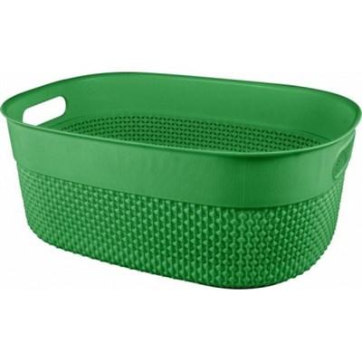 Корзина PLAST TEAM OSLO для хранения 12л, бархатно-зеленый PT1352БЗ-14 - фото 60518