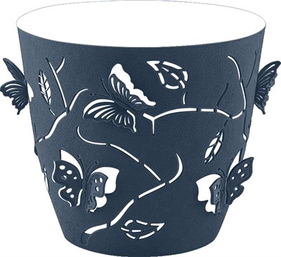 Горшок LUCKY FRIDAY для цветов Boho 2,5л D175мм круглый, сумрачно-синий LF1013СC-20 - фото 60589