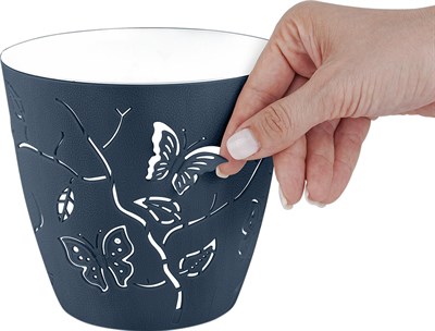 Горшок LUCKY FRIDAY для цветов Boho 2,5л D175мм круглый, сумрачно-синий LF1013СC-20 - фото 60590