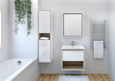 Зеркало CERSANIT LOUNA 60 с подсветкой прямоугольное универсальное белое - фото 60778