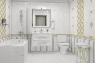 Плитка ALMA CERAMICA облицовочная Ilana 246*740*10 TWU12ILN00R W  (1уп-1,274 м2) - фото 60831