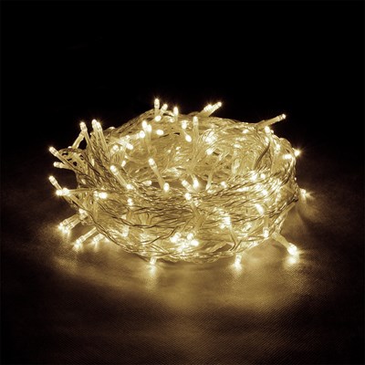 Гирлянда VEGAS эл. конструктор Бахрома 72 теплых LED ламп, прозрачный провод, 3*0,6 м 55011 - фото 61060